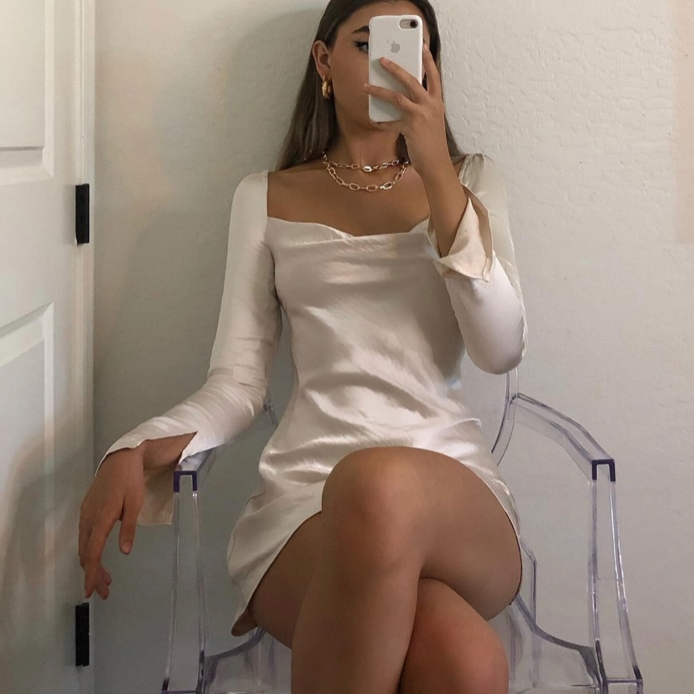 Princess Polly Champagne Mini Dress